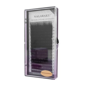 Ресницы Nagaraku черные, L - миксы 0.10, L, 7-15mm, 20 линий Ресницы Nagaraku черные, L - миксы 0.10, L, 7-15mm, 20 линий