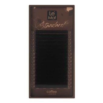 Ресницы коричневые Arabica Le Maitre "Standard Coffee" 16 линий C 0.10 13 mm