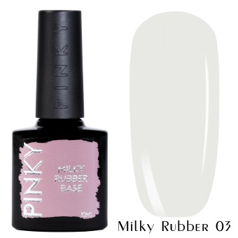 Основа цветная каучуковая, Pinky (Пинки) milky rubber base 03, 10мл Основа цветная каучуковая, Pinky (Пинки) milky rubber base 03, 10мл