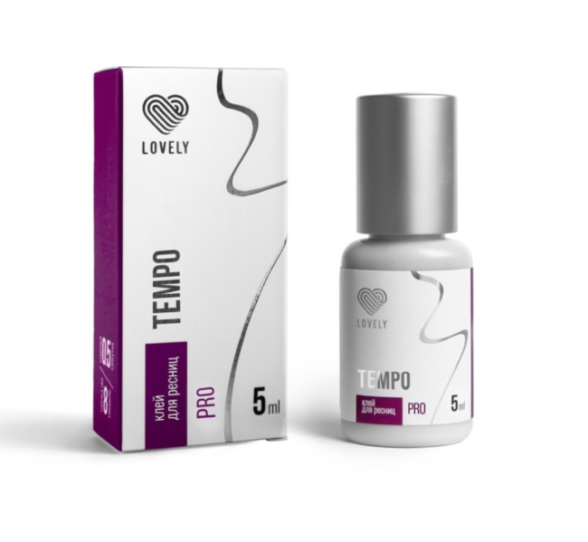 Клей чёрный Lovely "Tempo", 10 мл срок до 21.05.26 г.
