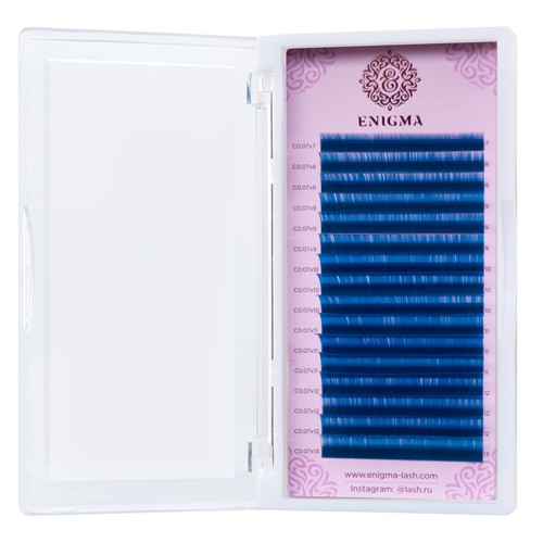 Цветные ресницы Enigma микс Blue