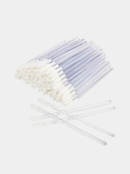 Аппликатор, микробраши, палочки для губной помады, велюровые, серые 50 штук 