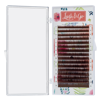 Коричневые ресницы Lash&Go микс 0,07/L/7-14 mm new "Латте" (16 линий) Коричневые ресницы Lash&Go микс 0,07/L/7-14 mm new "Латте" (16 линий)