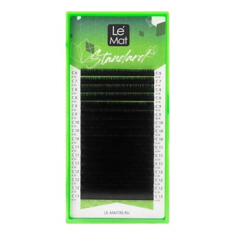 Ресницы черные Le Maitre "Standard" 16 линий M 0.07 08 mm