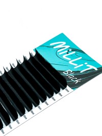 Черные ресницы Millit D+ 0.10 13мм 16 линий