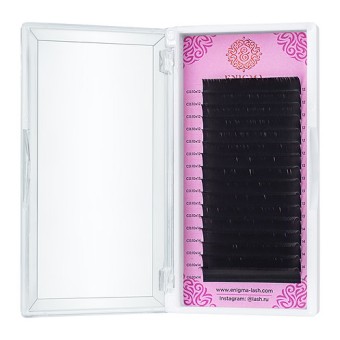 Черные ресницы Enigma микс 0,10/C/5-12 mm (16 линий) Черные ресницы Enigma микс 0,10/C/5-12 mm (16 линий)