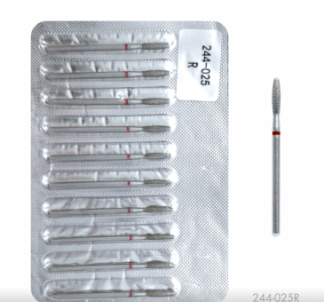 Фреза алмазная 244-25, красная (в блистере), Foxy Expert