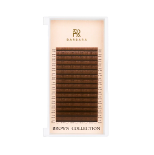Ресницы коричневые BARBARA Caramel МИКС D 0.07 4-11mm 16 линий Ресницы коричневые BARBARA Caramel МИКС D 0.07 4-11mm 16 линий