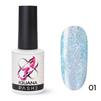 Гель-лак хамелеон PASHE со светоотражающими частицами Iguana №01 Синий, (9 мл) Гель-лак хамелеон PASHE со светоотражающими частицами Iguana №01 Синий, (9 мл)