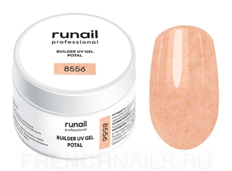 Моделирующий УФ-гель с поталью BUILDER UV GEL POTAL, 15 г №8556, ruNail Моделирующий УФ-гель с поталью BUILDER UV GEL POTAL, 15 г №8556, ruNail