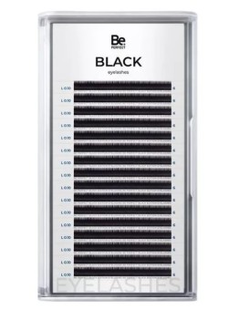 Черные ресницы Be Perfect L/0,10 06 mm, 16 линий