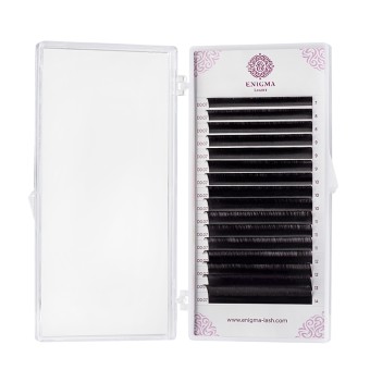 Черные ресницы Enigma light 0,07/D+/8 mm (16 линий) Черные ресницы Enigma light 0,07/D+/8 mm (16 линий)