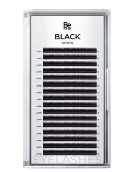 Черные ресницы Be Perfect L/0,10 08 mm, 16 линий