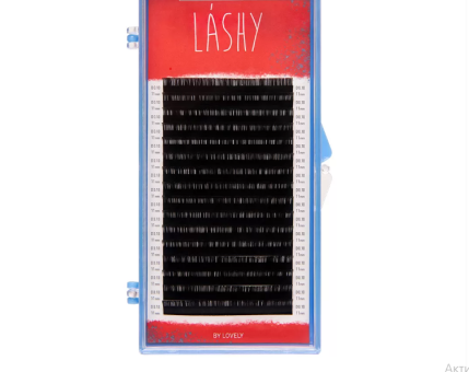 Ресницы чёрные LASHY, CC 0.07 08мм - 16 линий