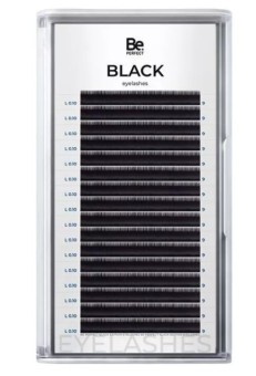 Черные ресницы Be Perfect L/0,10 09 mm, 16 линий