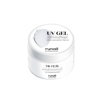 Камуфлирующий УФ-гель (цвет: фарфоровый френч), 15 г №4070, ruNail