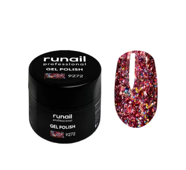 Гель-лак с блестками "Дракон", 5г №9272, ruNail