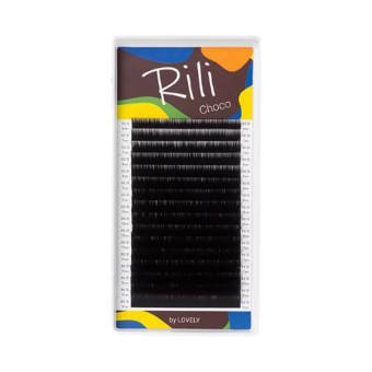 Ресницы темно-коричневые Rili Choco L 0.07 10мм - 16 линий