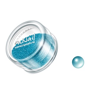 Дизайн для ногтей: бульонки (цвет: голубой) №0314, ruNail