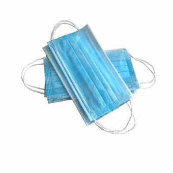 Маски одноразовые голубые 50шт(уп)