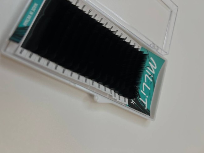 Черные ресницы Millit Fix Price C 0.07 09мм 16 линий