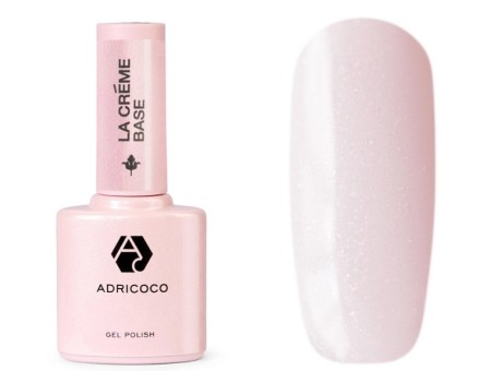 Adricoco, La creme base - камуфлирующая база №17 (пастельный розовый с шиммером), 10 мл