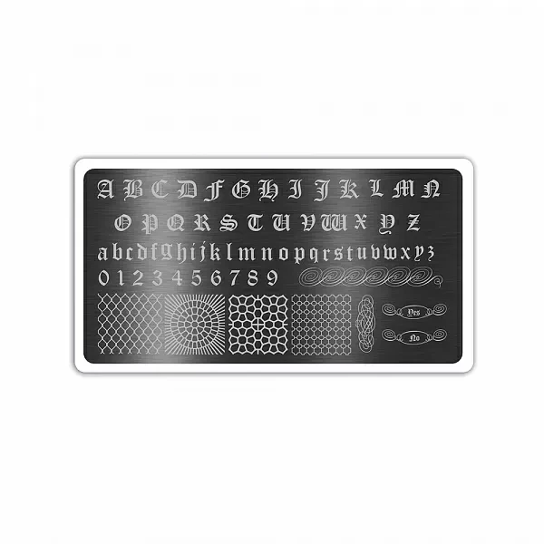 Пластина для стемпинга №6186 ruNail