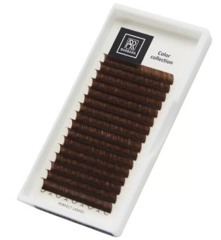 Тёмно-коричневые ресницы BARBARA МИКС C 0.10 5-7mm 16 линий