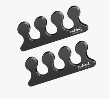 Разделители для пальцев ног (черные, 9 мм) №1380 ruNail Разделители для пальцев ног (черные, 9 мм) №1380 ruNail