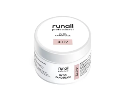 Камуфлирующий УФ-гель (цвет: холодный нюд), 15 г №4072, ruNail