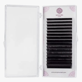 Черные ресницы Enigma light 0,10/M/8 mm (16 линий)
