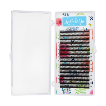 Черные ресницы Lash&Go 3D 0,07/C/7-14 mm (16 линий) Черные ресницы Lash&Go 3D 0,07/C/7-14 mm (16 линий)