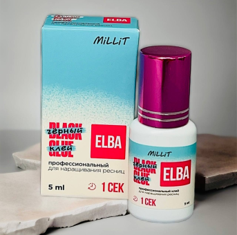 Клей черный для наращивания Millit Elba, 5мл Клей черный для наращивания Millit Elba, 5мл