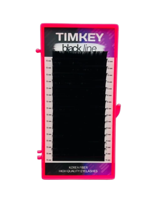 Черные ресницы Timkey L 0.07 11mm 16 линий
