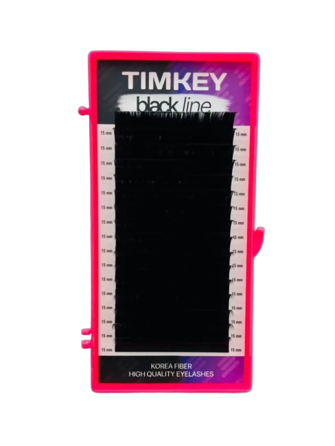 Черные ресницы Timkey MD 0.07 07mm 16 линий