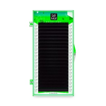 Ресницы черные Le Maitre "Excellent" 20 линий C 0.12 MIX 16-20 mm