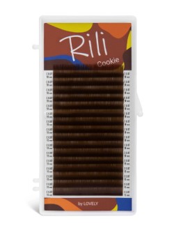 Ресницы коричневые Rili Cookie - 16 линий L 0.10 14мм