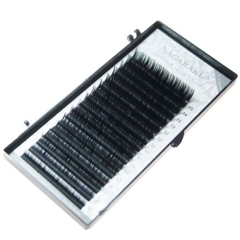 Ресницы Nagaraku черные, миксы 0.12, C, 7-15mm, 16 линий Ресницы Nagaraku черные, миксы 0.12, C, 7-15mm, 16 линий
