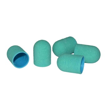 Колпачек насадка абразивный, для педикюра и маникюра, зеленый, 16*25 мм Колпачек насадка абразивный, для педикюра и маникюра, зеленый, 16*25 мм