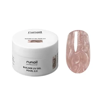 Моделирующий УФ-гель c жемчужным эффектом BUILDER UV GEL PEARL 2.0, 15г №9960 ruNail