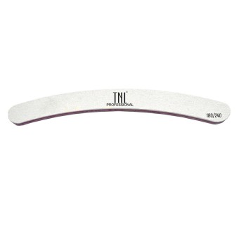 Пилка для ногтей бумеранг 180/240 улучшенное качество (белая) в индив. упаковке TNL Пилка для ногтей бумеранг 180/240 улучшенное качество (белая) в индив. упаковке TNL