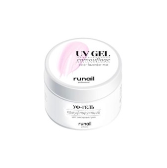 Камуфлирующий УФ-гель (цвет: сияющий лавандовый туман), 15 г №4066, ruNail