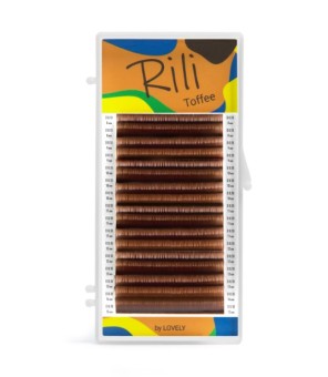 Ресницы коричневые Rili Toffee - 16 линий M 0.10 06мм