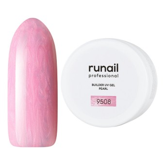 Моделирующий УФ-гель c жемчужным эффектом BUILDER UV GEL PEARL, 15г №9508, ruNail