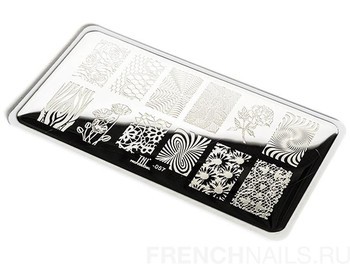 Пластина для стемпинга TNL Premium - цветы острова (8) Пластина для стемпинга TNL Premium - цветы острова (8)