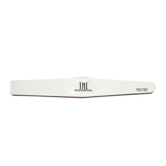 Пилка для ногтей "ромб" 100/180 улучшенное качество (белая) в индив. упаковке TNL