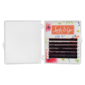 Омбре ресницы Lash&Go микс 0,07/D/8-13 mm "Красный" (6 линий) Омбре ресницы Lash&Go микс 0,07/D/8-13 mm "Красный" (6 линий)