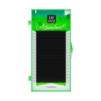 Ресницы черные Le Maitre "Standard" 16 линий C 0.10 14 mm