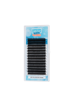 Черные ресницы Lash&Go микс готовые пучки Y 2D 0.10/D/8-14 mm 14 линий