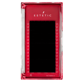 Ресницы черные Le Maitre "Estetic" 16 линий C 0.10 13 mm